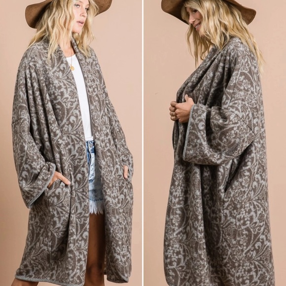 INDIE CHIC Multi knit color cardigan jacket - Picture 5 of 8